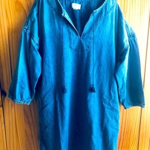 LOFT denim shift dress